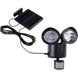 LED Solar Außen Wand Leuchte Bewegungsmelder Strahler Einfahrt Hof Beleuchtung