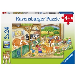 Ravensburger Puzzle »Ravensburger Kinderpuzzle - 09195 Fröhliches Landleben - Puzzle für...«, Puzzleteile
