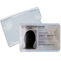 HERMA 1325 Ausweishülle transparent, 10 Stück, Ausweishalter zum Schutz für Kreditkarte, Scheckkarte, 58 x 87 mm