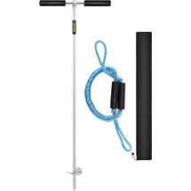 Vevor Sandanker Bohrer zum Strand und zur Sandbank, 90 cm Schraubanker aus Edelstahl 316 mit abnehmbarem Griff, Bungee-Leine und Tragetasche, für