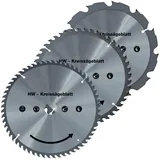 WALTER WERKZEUGE Hartmetall Sägeblatt Set 160 mm