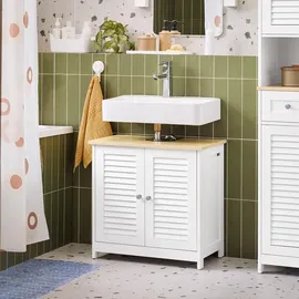 SoBuy Waschbeckenunterschrank 60 x 58 x 35 cm Weiß