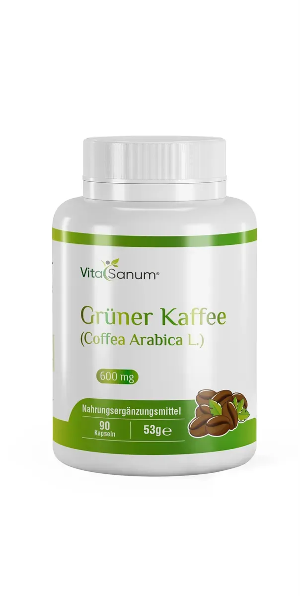 VitaSanum® - Grüner Kaffee (Coffea Arabica L.)  600 mg 90 Kapseln