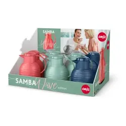 EMSA SAMBA WAVE Thermoskannen, 1 Liter N4900800 , 1 Box = 9 Isolierkannen
