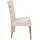chefgastro Esszimmerstuhl Textil beige 2er Set