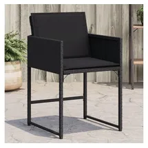 vidaXL Gartenstuhl 54 x 54 x 27 cm schwarz 4 St.