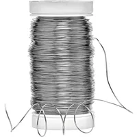 Rayher Silberdraht mit Kupferkern Basteldraht 0,3 mm 100 m