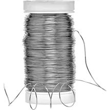 Rayher Silberdraht mit Kupferkern Basteldraht 0,3 mm 100 m