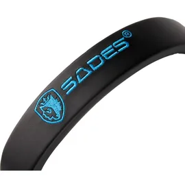SADES Dpower SA-722 Gaming Headset, schwarz/blau, 3,5 mm Klinke, kabelgebunden, Stereo, Over Ear, PC, PS4 u. 5, Xbox, Nintendo Switch
