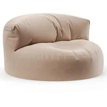 Green Bean Indoor Beige, Textil, Füllung: EPS Mikroperlen,Styroporkugeln,Styroporkugeln, Rund, 90x50x50 cm, Hergestellt in Deutschland, Gartenmöbel, Outdoor-Sitzsäcke
