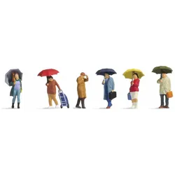 NOCH 15523 H0 FIGUREN Menschen im Regen
