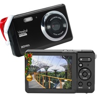 Vmotal GDC80X2 Mini Compact Digitalkamera 20MP 1080P FHD TFT LCD Bildschirm Kamera für Kinder/Anfänger/ältere Menschen (Schwarz & Schwarz)