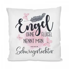 Herzbotschaft Dekokissen 40 x 40 cm Weiß
