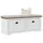 vidaXL BODO Flurbank 114x40x45 cm Weiß/Braun