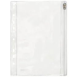 FolderSys PVC-Sammelhülle/Kleinkramhülle A5 transparent Gleitverschluss