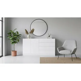 borchardt Möbel Vaasa 152 x 79 x 35 cm Weiß matt