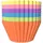 Intirilife 12 Stück wiederverwendbare bunte Silikon Muffinformen Cupcakeformen zum Backen und Herstellen von Desserts und Snacks