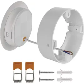 EMOS 2in1 LED Panel 9 W, runde 900 lm Deckenleuchte, Einbauleuchte, Neutralweiß 4000 K, inkl. LED-Treiber, Weiß