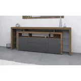 borchardt Möbel Sideboard »Rosario«, Breite 220 cm grau
