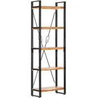 vidaXL Bücherregal 5 Fächer 60 x 30 x 180 cm Braun