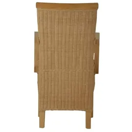 MiaMöbel Rattan Armlehnstuhl 'Larissa' 51 x 57 x 98 cm natur 2 St.