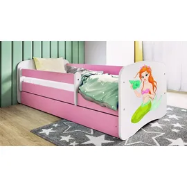 raumhirsch furniture Kinderbett Meerjungfrau 80 x 180 cm Holzwerkstoff rosa