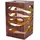 NÄVE Solarleuchte braun B:12,3cm H:20cm quadratisch 1er Set gold/braune Marmoroptik