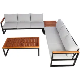 Mendler HWC-L26 Loungeset hellgrau
