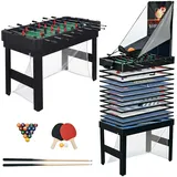 Relaxdays Spieltisch 20 in 1 Zubehör Weiß,Grün,Schwarz