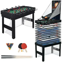 Relaxdays Spieltisch 20 in 1 Zubehör Weiß,Grün,Schwarz