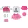 BABY BORN Puppenkleidung Reiseoutfit Rosa/Weiß (43cm)