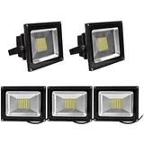 5pcs 50W SMD LED Strahler Fluter,Greenmigo IP65 Flutlicht Leuchtmittel Baustrahler Scheinwerfer Warmweiß Wandstrahler Außenstahler Leuchtmittel 8...