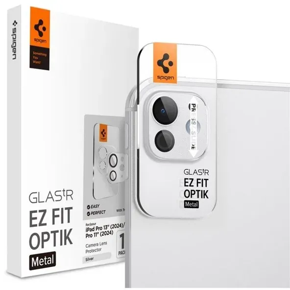 Glass tR EZ Fit Optik Metal 1 Pack - silver - iPad Pro 13