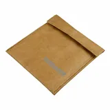 Fackelmann 47185 Kühltasche, Lunchbox, Sandwichtasche, Isoliertasche, Aluminium, EPE-Schaum, Tyvek, 15 x 20 cm, Braun