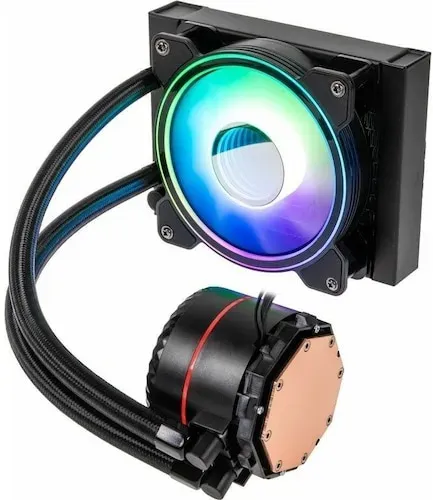 Kolink Umbra Void 120 AIO Performance ARGB CPU Komplett-Wasserkühlung, CPU Wasserkühler, Schwarz