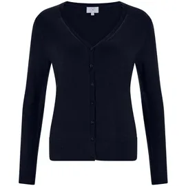 CASH-MERE.CH Strickjacke V-Ausschnitt Blau S