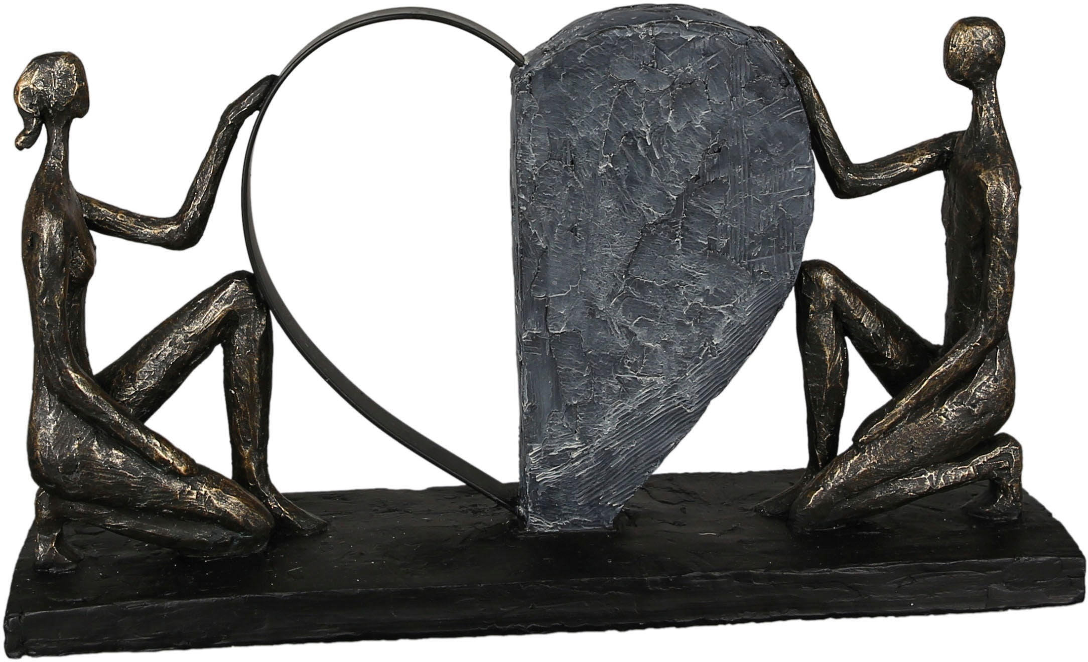 Casablanca by Gilde Dekofigur »Skulptur "Affair of the Heart"« Casablanca by Gilde bronzefarben