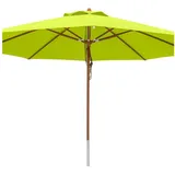 anndora-sonnenschirm Sonnenschirm 4m rund Gartenschirm Marktschirm, wasserabweisende Oberflächen grün
