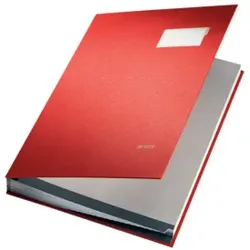 LEITZ Unterschriftsmappe 20 Fächer rot 57000025 Einband PP-kaschiert
