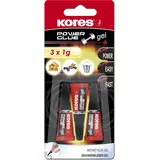 KORES Sekundenkleber Powerglue Gel 1 g 3 St.