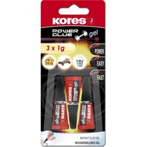 KORES Sekundenkleber Powerglue Gel 1 g 3 St.