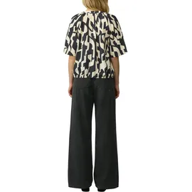 s.Oliver Strukturierte Bluse mit Halbarm im O-Shape schwarz 40