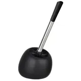 Wenko WC-Garnitur Polaris schwarz matt Stein, 1 St.