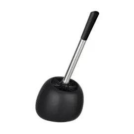 Wenko WC-Garnitur Polaris schwarz matt Stein, 1 St.