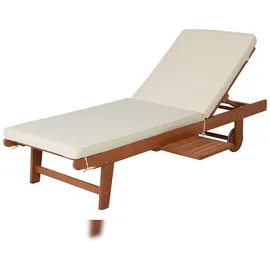 deluke Sonnenliege 183 x 89 x 64 cm Beige