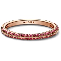 Pandora 189679C02 Ring für Damen Roségoldfarben Pavé Rot, 50/15,9