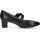 CAPRICE Pumps aus Leder mit Riemen, Schwarz 40 EU