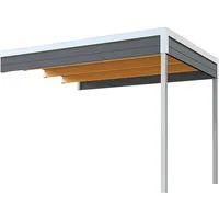 Weka Anbaudach für Gartenhaus Batu 2 dunkelgrau 300 x