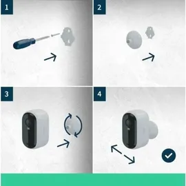 Arlo Essential 2 2K Outdoor Kamera 3er Set
