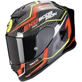 Scorpion EXO-R1 Evo Air Coup Integralhelm - Schwarz/Rot/Neon-Gelb - L